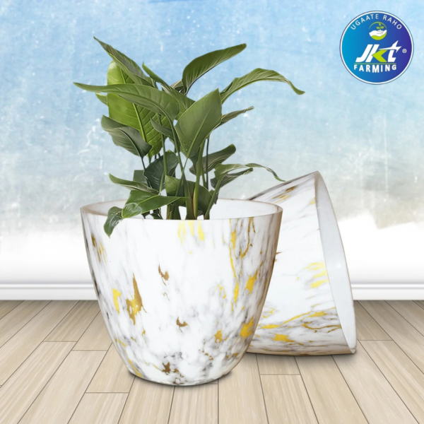 DESIGNER ORCHID ROUND POT